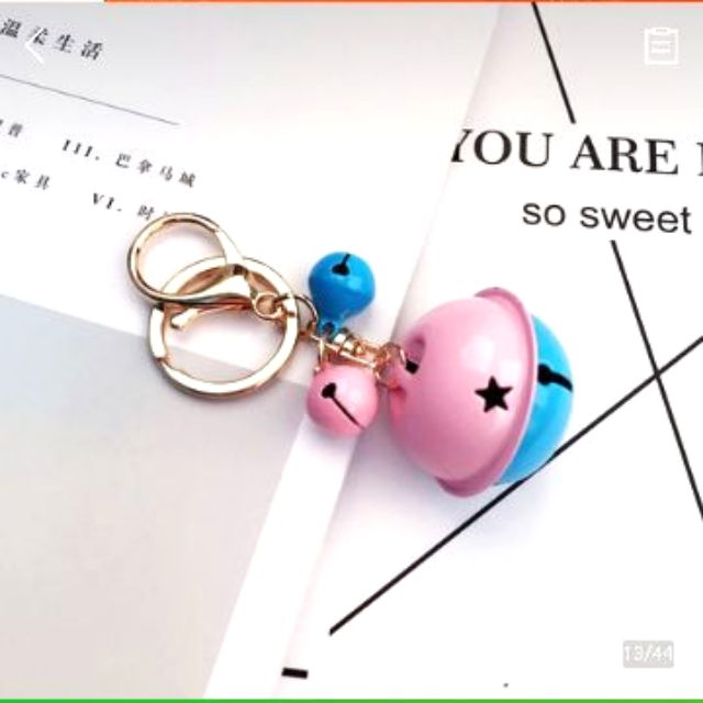 Móc khóa chuông 2 màu to