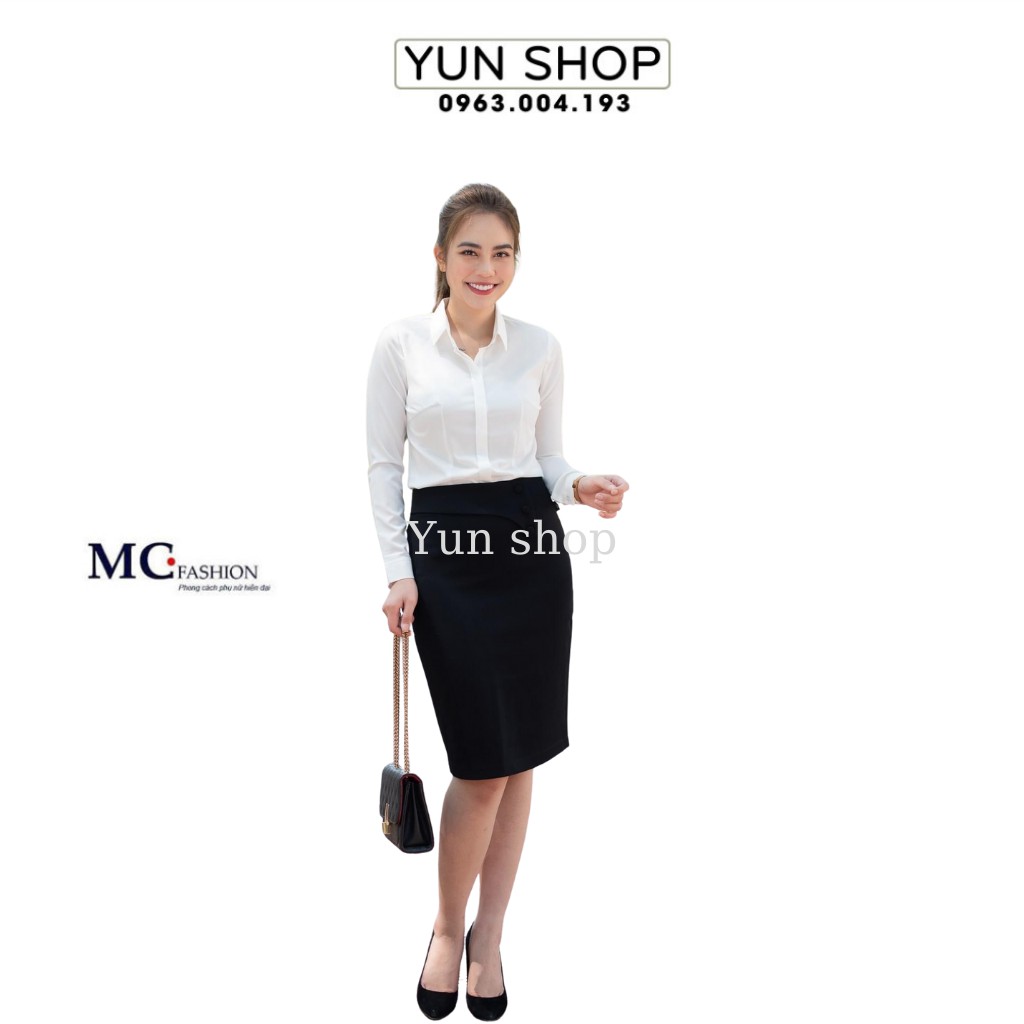 Áo Sơ Mi Nữ Dài Tay - MC Fashion A0074 Màu Trắng