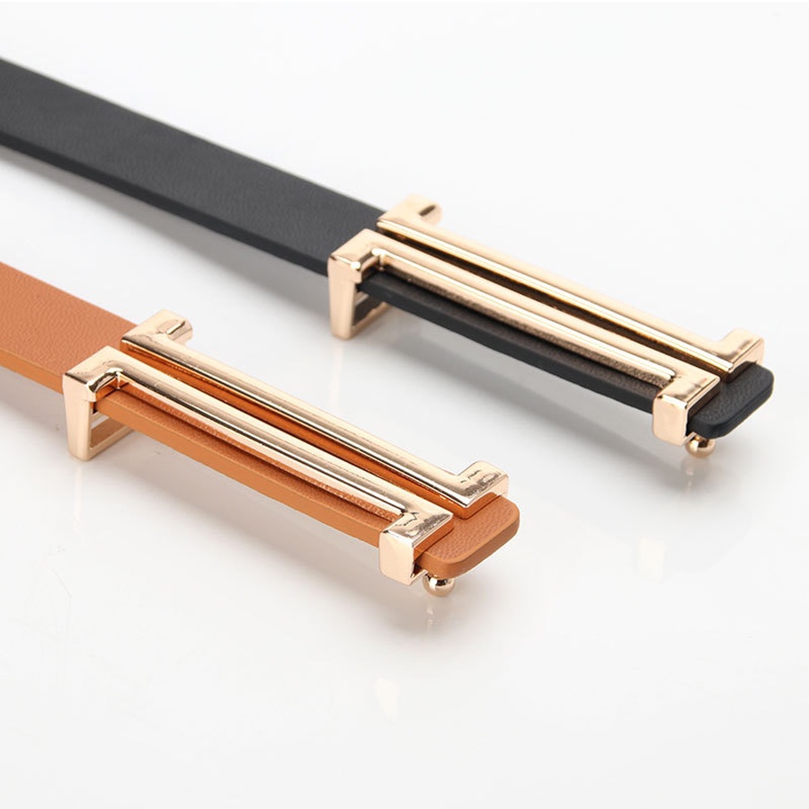 Thắt Lưng Da PU Bản Nhỏ Phong Cách Hàn Quốc Thời Trang Cho Nữ