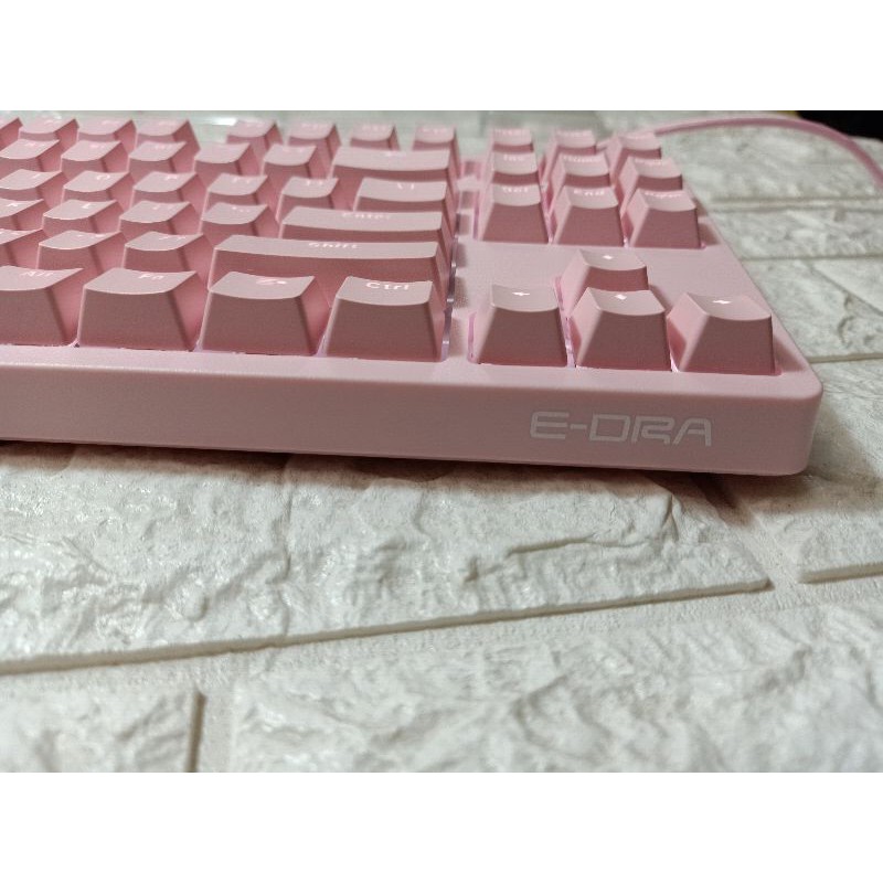 Bàn phím cơ Edra 387 Pink bản huano switch