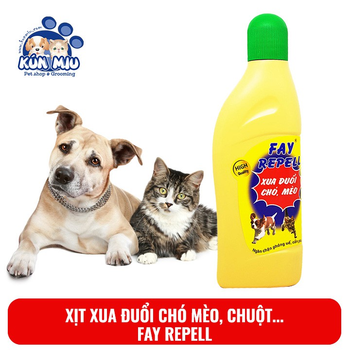 Xịt Fay Repell xua đuổi chó, mèo, chuột phóng uế và cắn phá đồ đạc