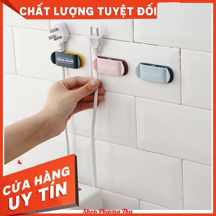 Set 4 Kẹp Giữ Dây Cáp Đa Năng + Tặng 1 Bàn Chải Đánh Răng