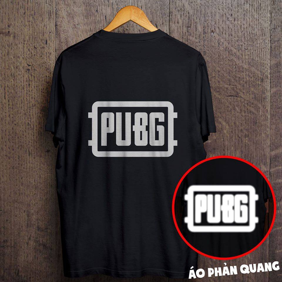 Áo phông phản quang một màu PUBG, form rộng tay lỡ chất Cotton freesize cho nam và nữ MODY