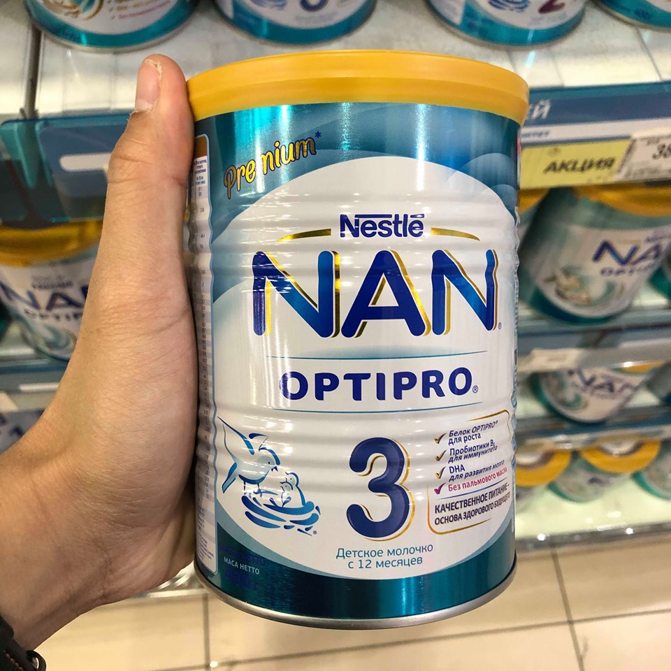 SỮA BỘT NAN OPTIPRO NGA SỐ 1 / 2 / 3 / 4 HỘP 400G