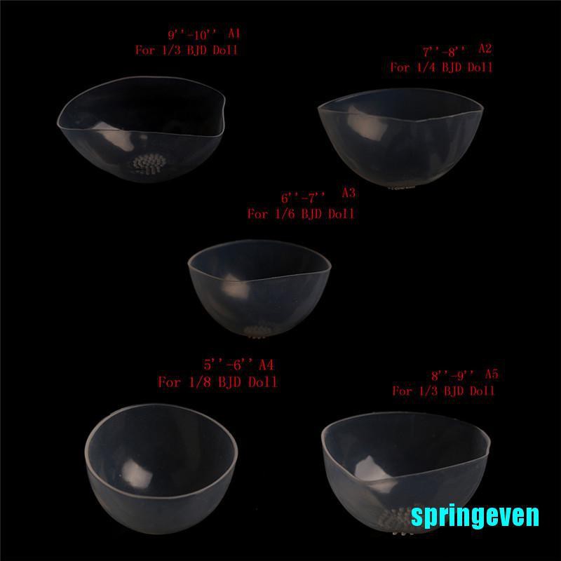 Mũ Silicone Bảo Vệ Tóc Giả Búp Bê Tỉ Lệ 1 / 6 1 / 4 1 / 3