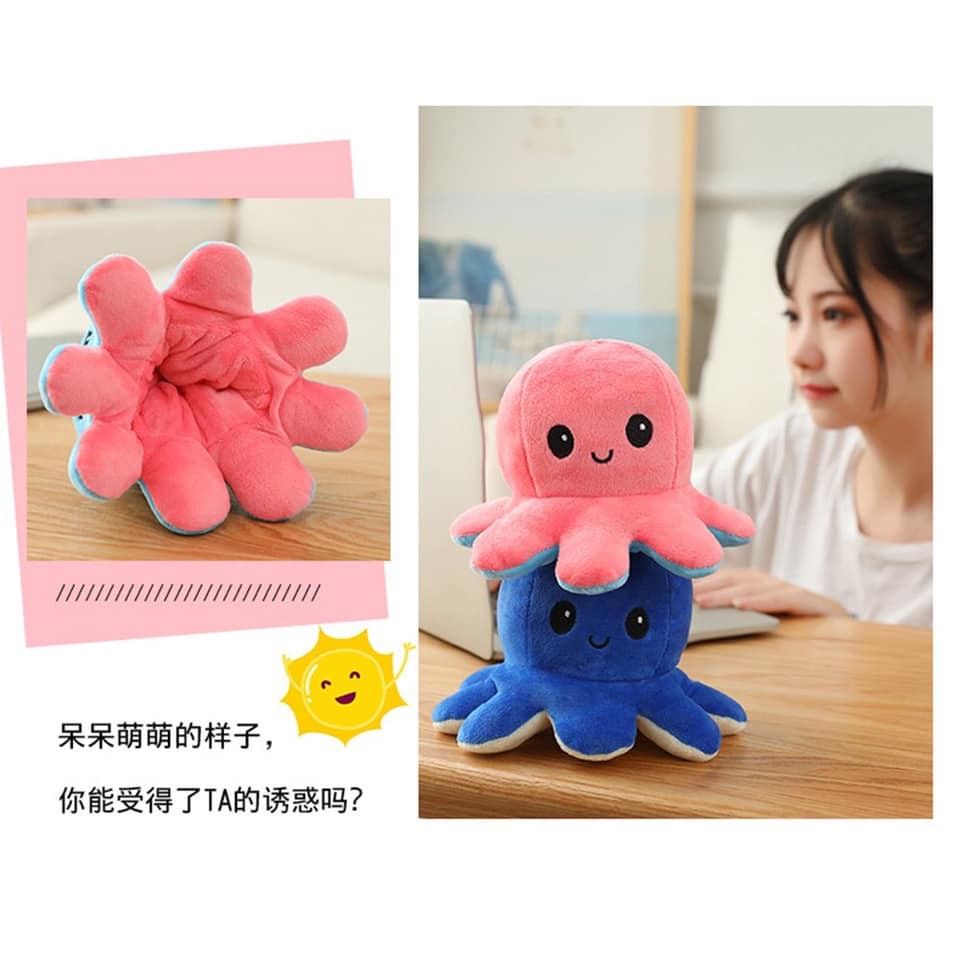 Bạch tuộc cảm xúc 2 mặt size 20cm siêu cute