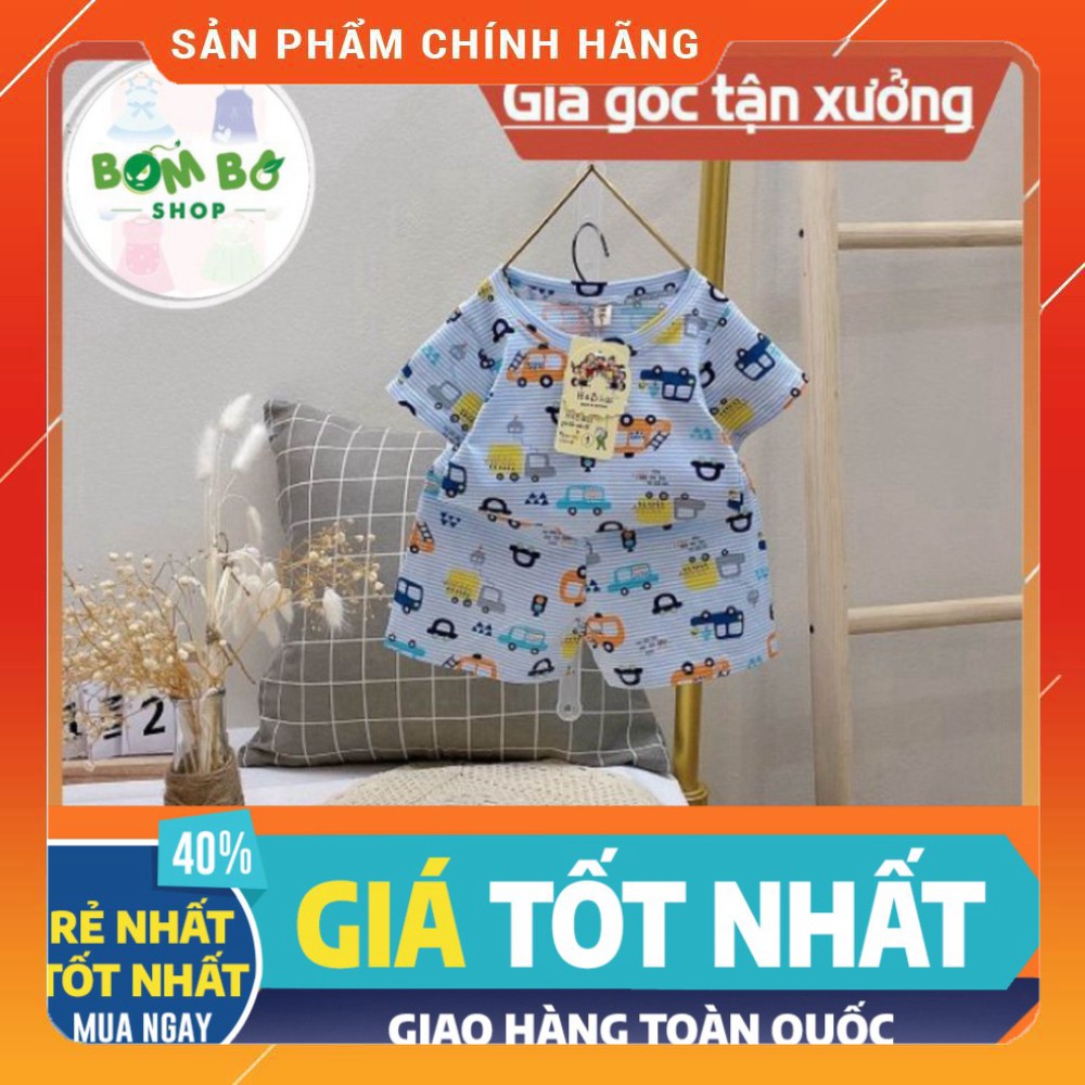 Bộ Cotton Quần Áo Trẻ Em Bé Trai Bé Gái Hoạ Tiết Hoạt Hình Ô tô Khủng Long