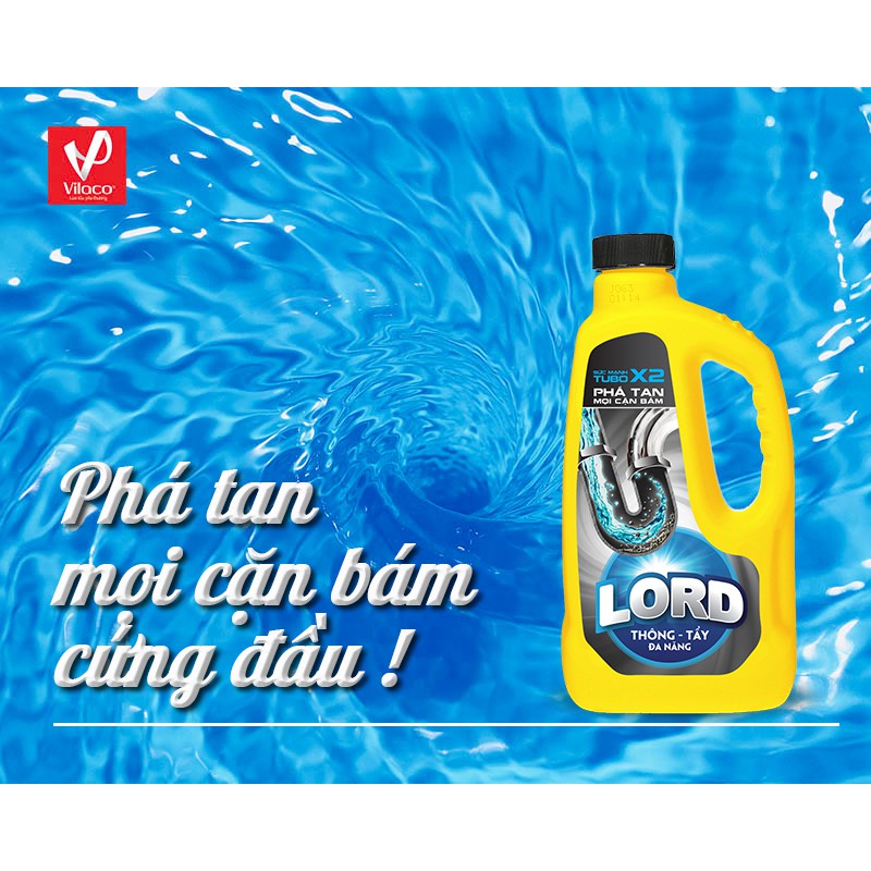 Thông tẩy đa năng LORD- Sức mạnh thông tắc hủy diệt, phá tan mọi cặn bám