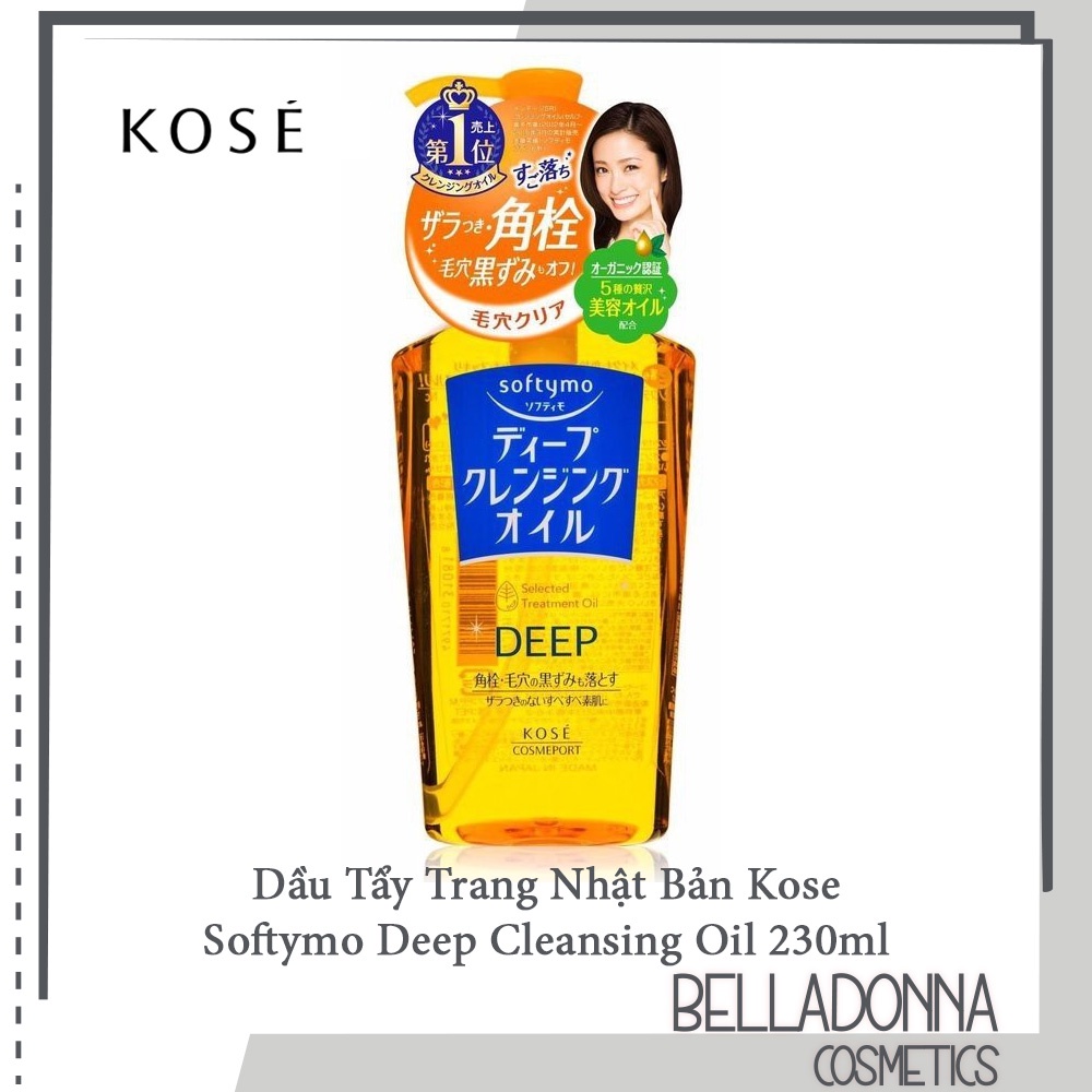 Dầu Tẩy Trang Nhật Bản Kose Softymo Deep Cleansing Oil 230ml