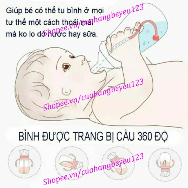 240ML - Bình tập uống nước chống sặc, chống đổ hình Khủng Long Kichilachi (Công nghệ Nhật)