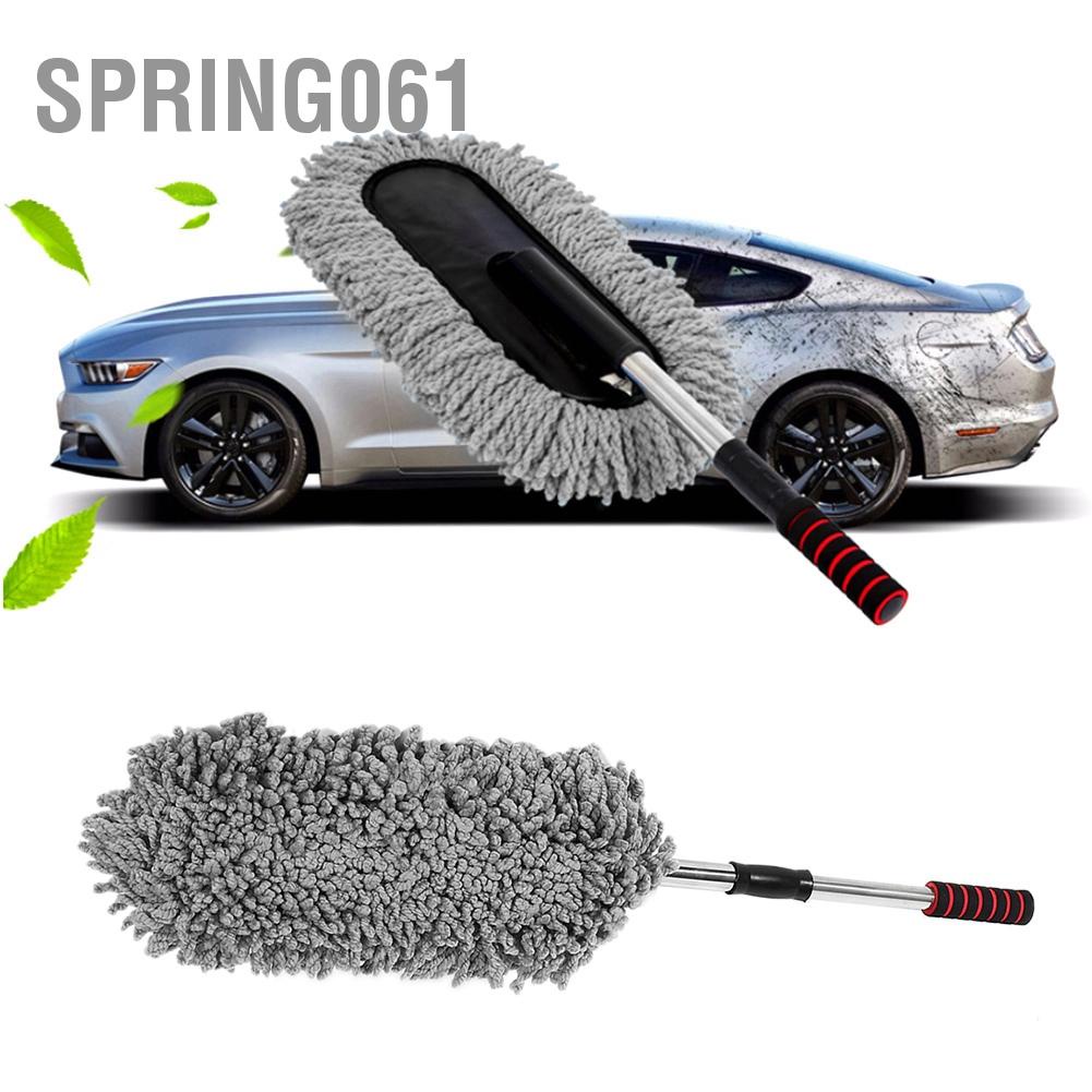 Spring061 Bàn chải làm sạch ô tô ZTB cửa sổ Duster có thể mở rộng thu vào Sáp bụi rửa được Kéo
