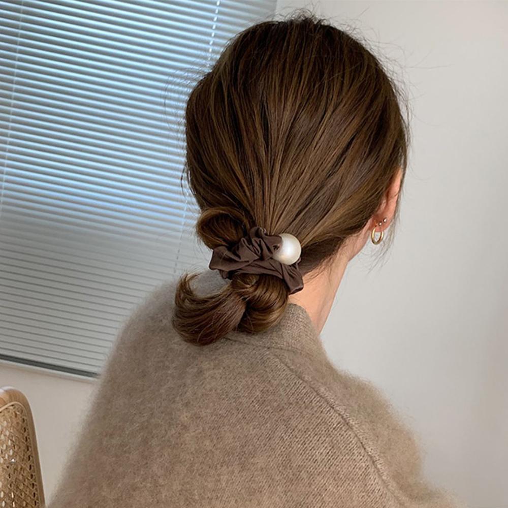 Dây Buộc Tóc Co Giãn Đính Ngọc Trai Nhiều Màu Thời Trang Cho Nữ Back2Life