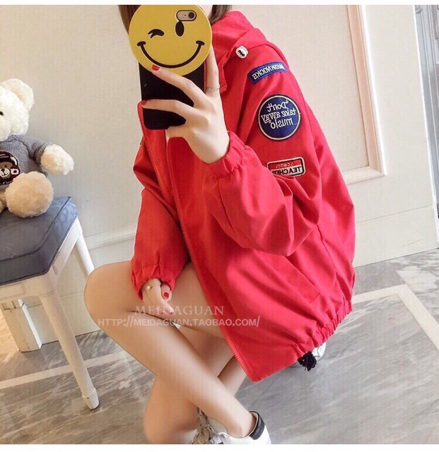 Áo khoác dù thời trang cá tính ( đen, đỏ, nâu) | BigBuy360 - bigbuy360.vn