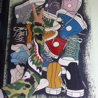 Găng tay Supreme - Bape Shark