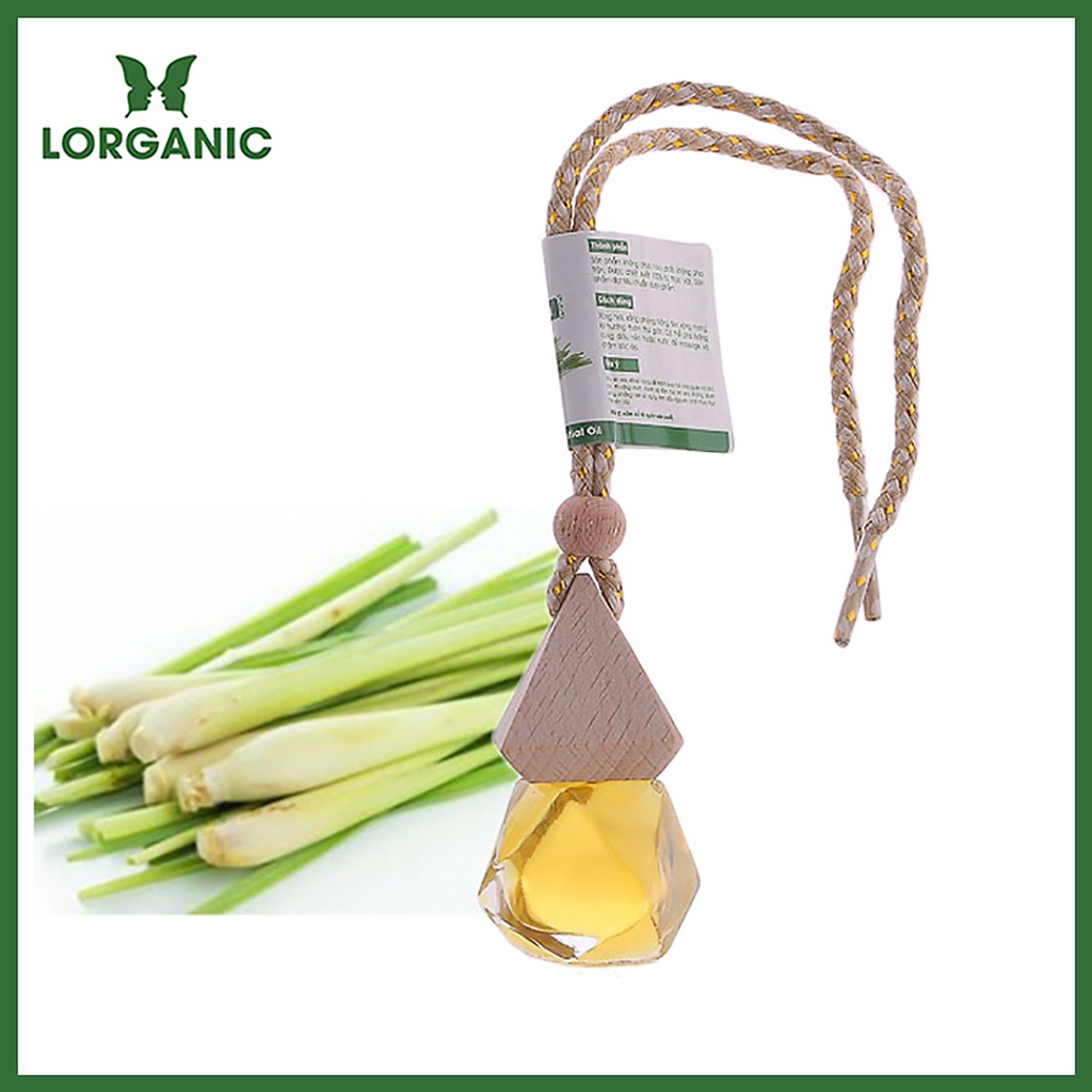 Tinh dầu sả chanh Lorganic Lemongrass 100% Natural Essential Oil 50ml, 10ml