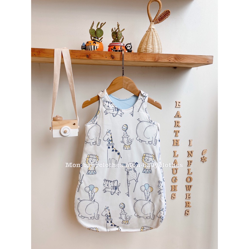 Túi ngủ thú trắng trần bông