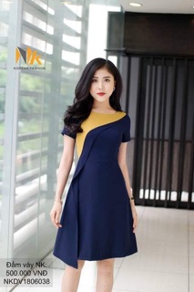 Đầm xoè A bèo thân phối