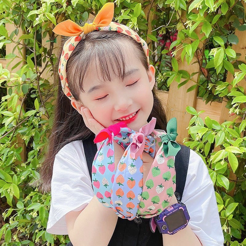 BỜM CÀI TÓC NƠ BỌC VẢI BẢN TO CUTE CHO BÉ