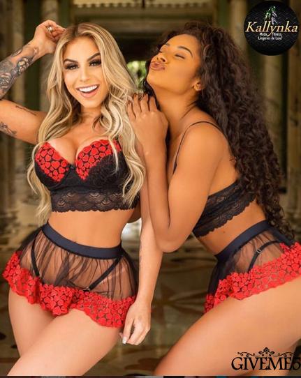 Bộ Đồ Ngủ In Họa Tiết Trái Tim Gợi Cảm Cho Nữ