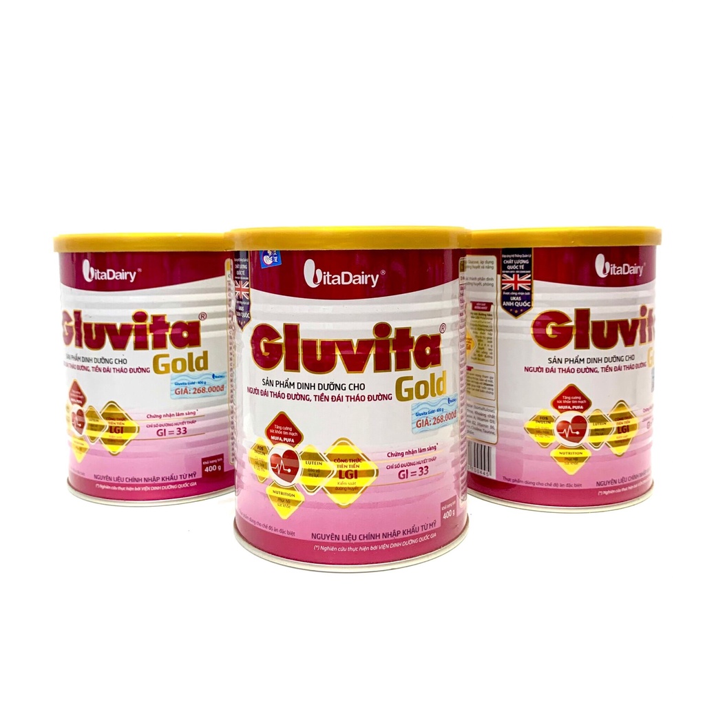 (CHÍNH HÃNG) Sữa bột Vitadairy Gluvita Gold 900g