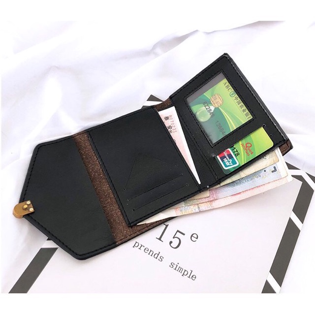 Bóp Ví Nữ Mini Ngắn Cầm Tay Khóa Lovely Phong Cách Hàn Quốc Sang Trọng CS02