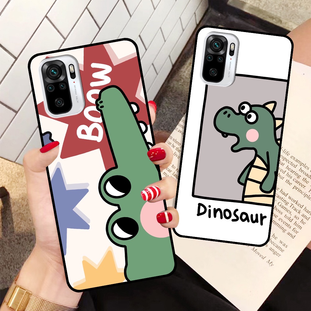 Ốp Xiaomi Redmi Note 10 4G/5G - Note 10s -  Note 10 Pro in hình cá mập, khủng long dễ thương, cute (T01 - T06)