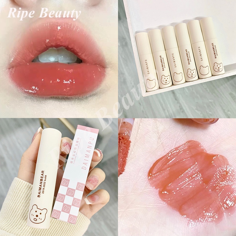 Son Bóng Daimanpu Gấu Trắng Kết Cấu Nhẹ Giữ Ẩm Hàng Nội Địa Trung