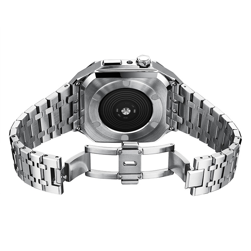 jansin Modification Mod Kit Dây đeo Có Khung Cho apple watch 8 45mm 44mm iwatch series 8 7 6 SE 5 4