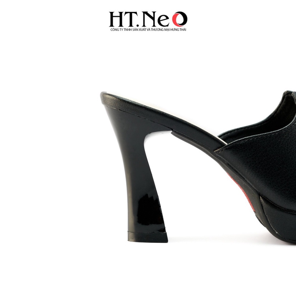 Sandal nữ HT.NEO Thiết kế điệu đà, sang chảnh gót cao đến 9cm, đường nét tinh tế đính khuy cài bắt mắt SDN122