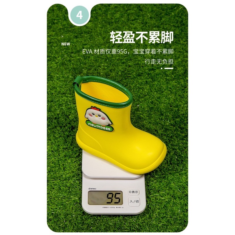 Ủng đi mưa giày đi mưa ủng làm vườn siêu nhẹ cho bé 1-6 tuổi
