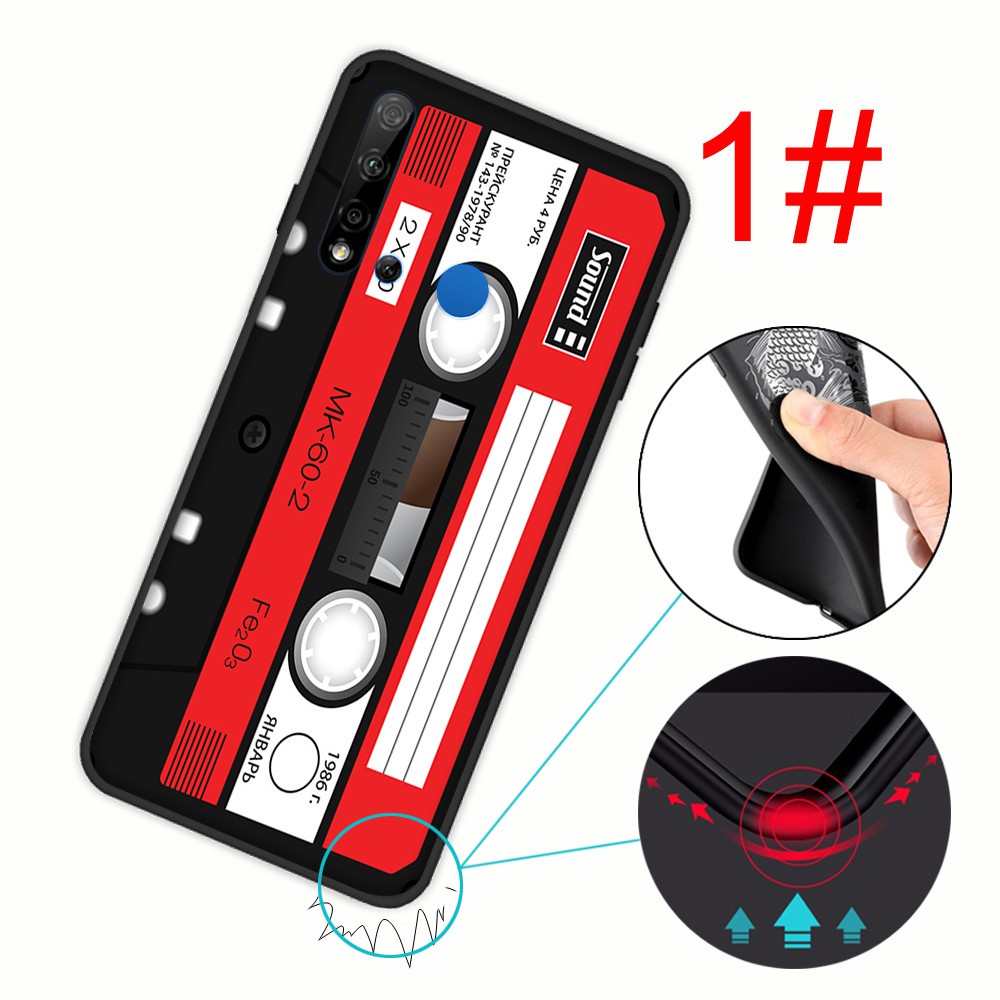 Ốp Điện Thoại Silicon Mềm Hình Băng Cassette 5yx Cho Iphone X Xs Xr 11 12 Mini Max Pro