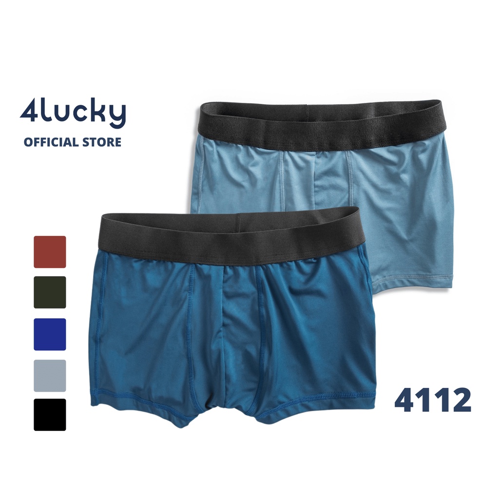 Quần lót boxer vải thun lạnh 4Lucky -4112, vải thun lạnh, mỏng, mềm, mát