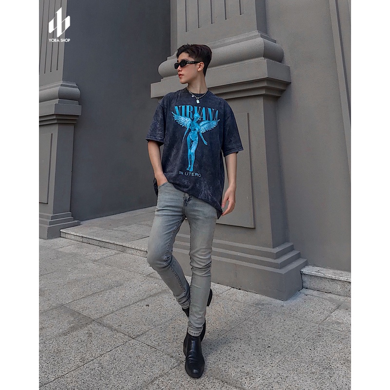 ] QUẦN JEANS DÀI NAM DIRTY WASH RÊU SLIMFIT TRƠN  SIÊU XỊN ĐẸP