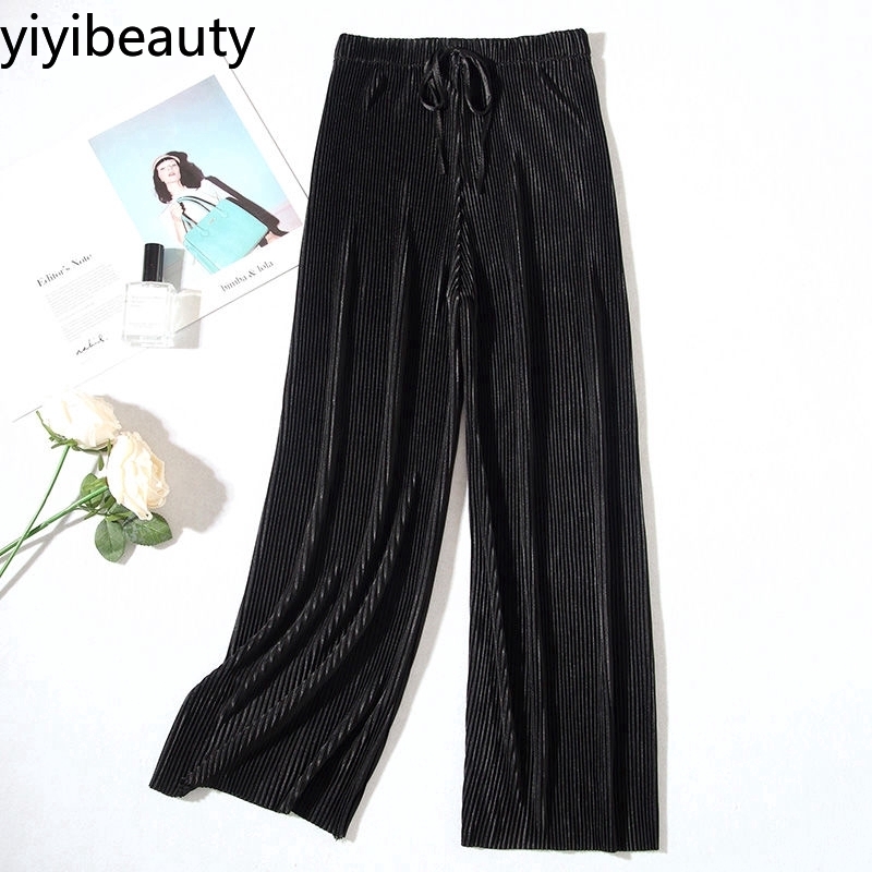 [Mã FASHIONT4WA2 giảm 10K đơn 50K] Quần Voan Ống Rộng Lưng Cao Thời Trang Dành Cho Nữ | BigBuy360 - bigbuy360.vn