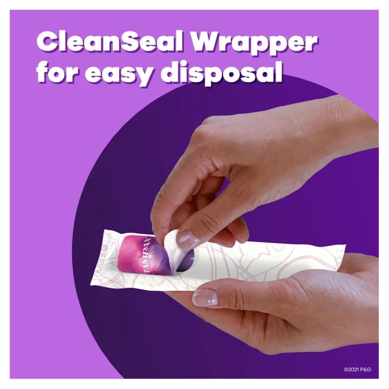 Băng vệ sinh dạng ống Tampax Radiant Radiant Tampons Regular