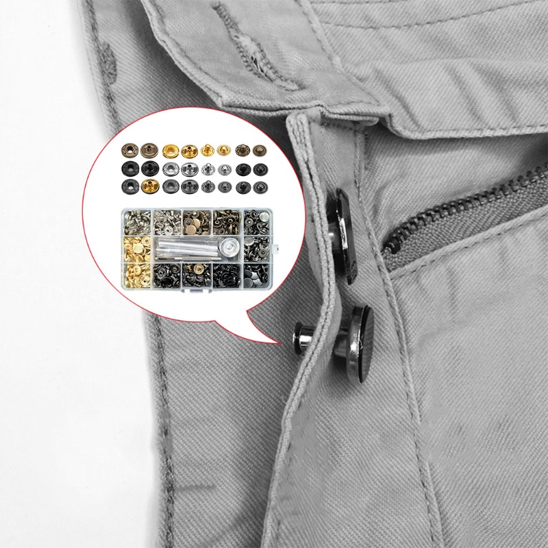 Bộ 120 Nút Đồng Nguyên Chất Tự Làm Túi Xách Da 120 Chuyên Dụng