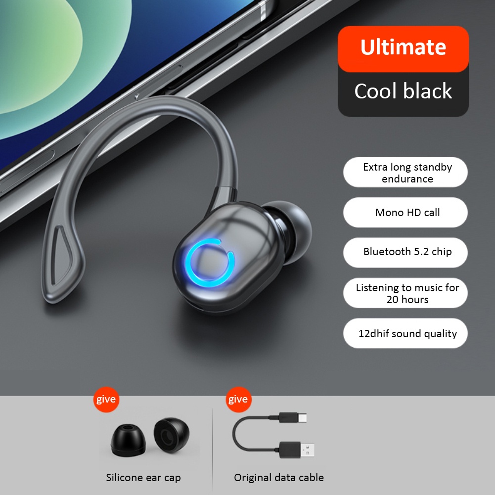 Tai nghe Bluetooth móc tai Tai nghe Tws Tai nghe không dây đơn Tai nghe thể thao Tai nghe thể thao Tai nghe Bluetooth Tai nghe không dâyW6 Tai nghe không dây cảm ứng âm thanh nổi Tai nghe đơn