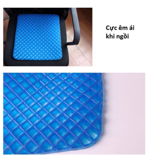 Đệm Silicon ngồi 3D thoáng khí - Nệm ngồi ghế văn phòng, ô tô siêu êm