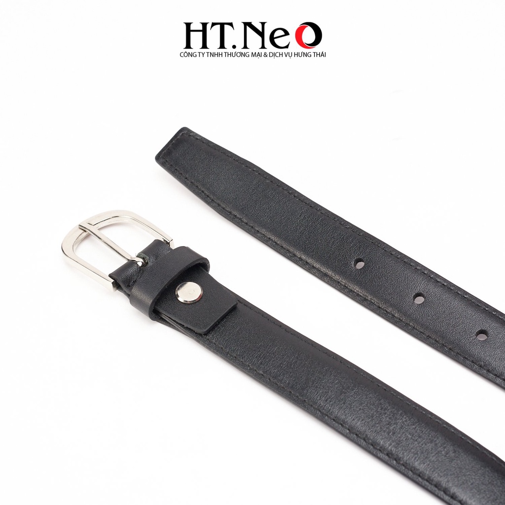 Dây lưng nữ da bò HT.NEO Da nguyên miếng mềm mại dẻo dai, khuya cài kim loại sang trọng, thiết kế trẻ trung Dl04