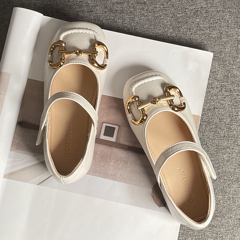 Giày Búp Bê Da Đế Mềm Dễ Phối Đồ Thời Trang Xuân Hè Phong Cách Hàn Quốc Cho Bé Gái 5