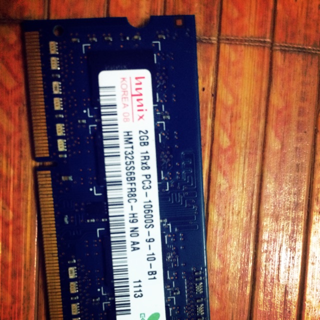 Ram laptop 2Gb DDR3 PC3 bus 1333 cũ tháo máy (đã qua sử dụng)