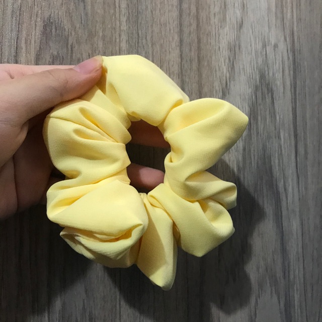 Yellow scrunchies