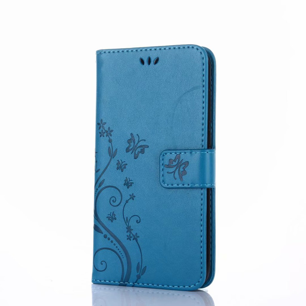 Bao da điện thoại dập nổi họa tiết hoa và bướm đẹp mắt cho Samsung J4 2018 | BigBuy360 - bigbuy360.vn