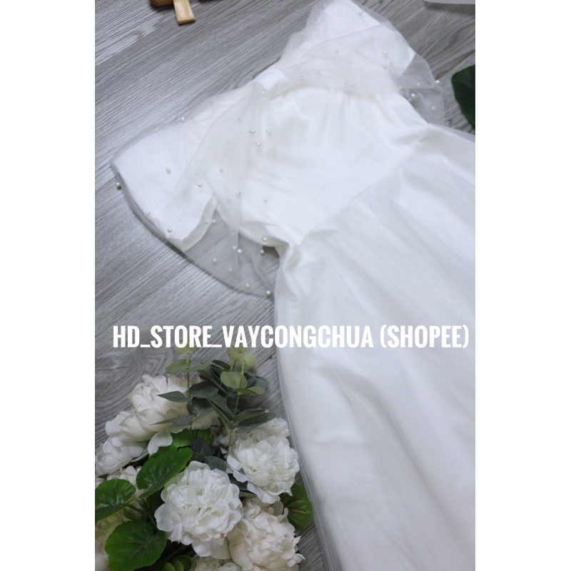 [ẢNH THẬT] V236 VÁY ĐẦM THIẾT KẾ DỰ TIỆC, DẠ HỘI KỶ YẾU PROM, VÁY CÔNG CHÚA TIỂU THƯ TRỄ VAI | BigBuy360 - bigbuy360.vn