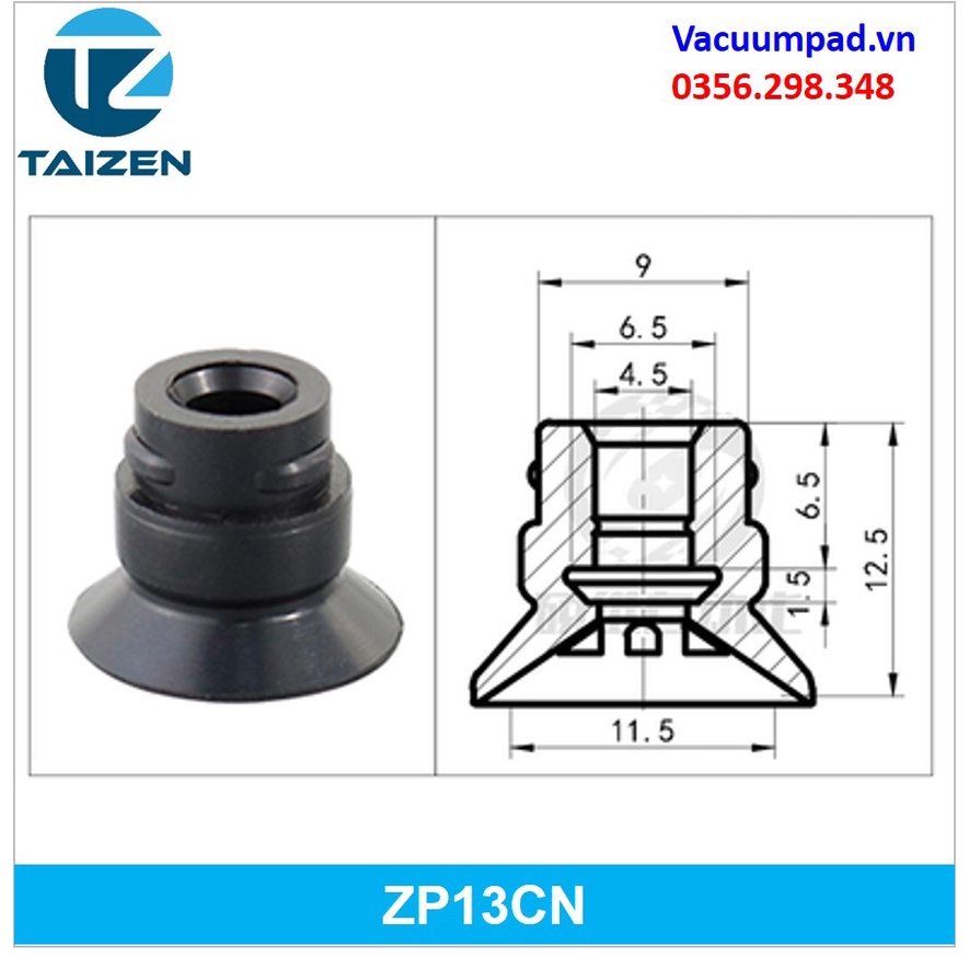 Giác hút chân không SMC ZP-10,13,16,20,25,32,40,50CS/N