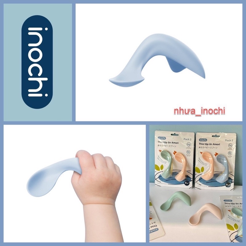 Set thìa tập ăn dặm Amori Inochi cho bé