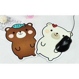 Miếng lót chuột Hình Gấu cute PVC
