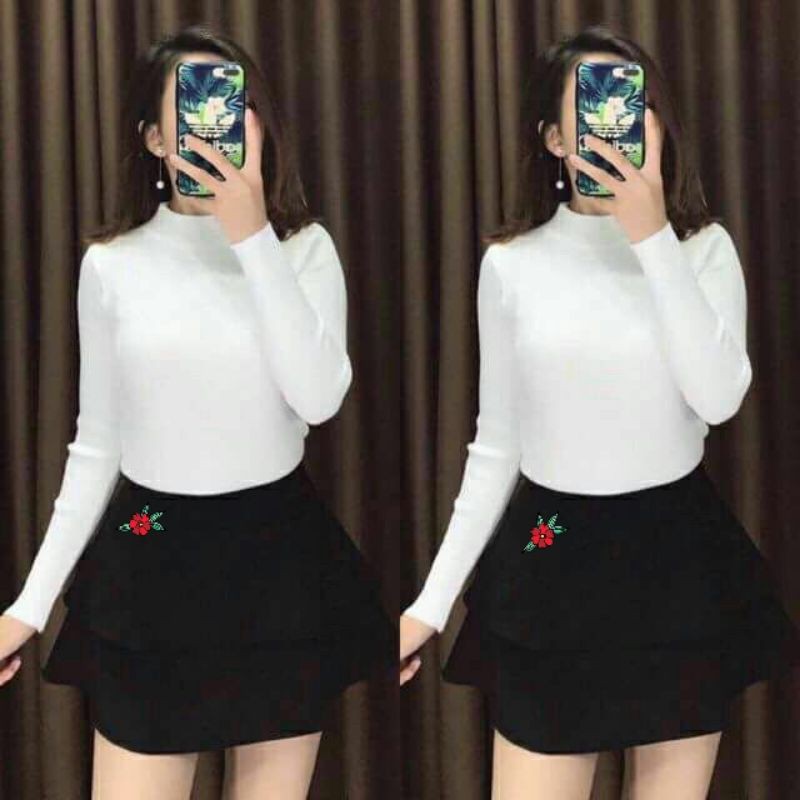 Áo len nữ đẹp👄FREESHIP👄Áo len nữ cổ lọ 3p