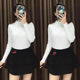 Áo len nữ đẹp👄FREESHIP👄Áo len nữ cổ lọ 3p