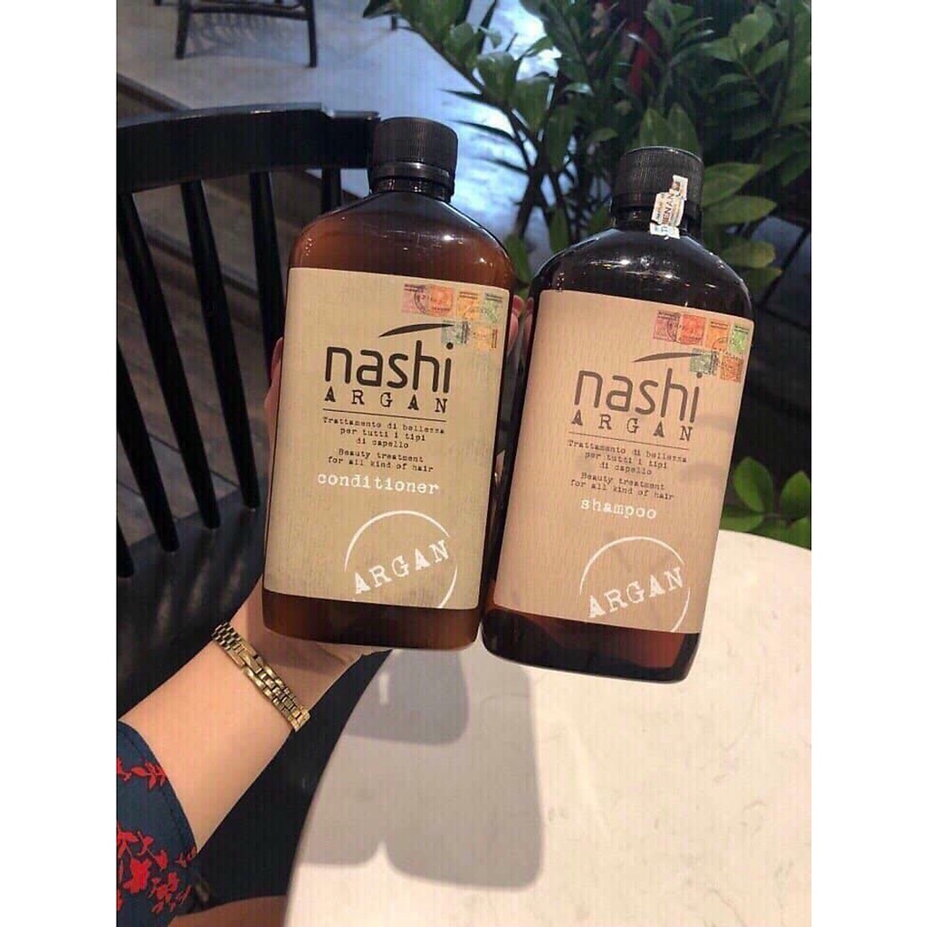 Dầu gội xả Nashi Argan phục hồi tóc 500ml
